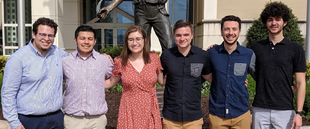 JMU SHPE Student Chapter founding members (May 2019).